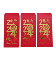 哇～金光閃閃的紅包袋,客製化紅包袋（金莎硃紅紙）